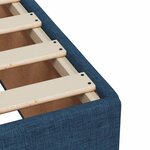 vidaXL Cadre de lit Bleu 90x190 cm Tissu