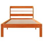 vidaXL Cadre de lit sans matelas cire marron 100x200cm bois pin massif