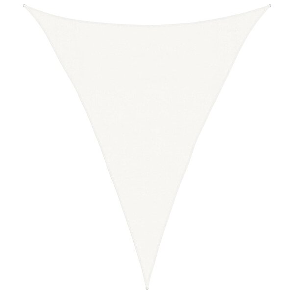 vidaXL Voile d'ombrage 160 g/m² Blanc 3x4x4 m PEHD