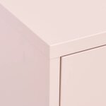vidaXL Armoire de rangement Rose 80x35x101 5 cm Acier