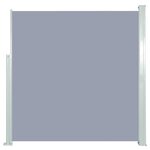 vidaXL Auvent latéral rétractable de patio 140x300 cm Gris