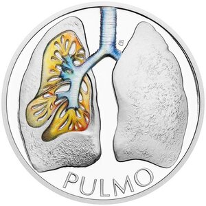 Monnaie LUNGS Human Body Poumons 1 Oz Argent 1$ Niue 2025 (PRÉCOMMANDE)
