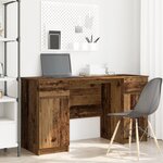 Bureau en bois ancien 140x49x76 cm en bois d'ingénierie