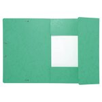 Chemise à élastiques Maxi capacity carte lustrée 425gm² Nature Future A4 Vert EXACOMPTA