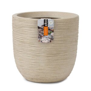 Capi Pot à fleurs Waste Rib 35x34 cm Beige terrazzo