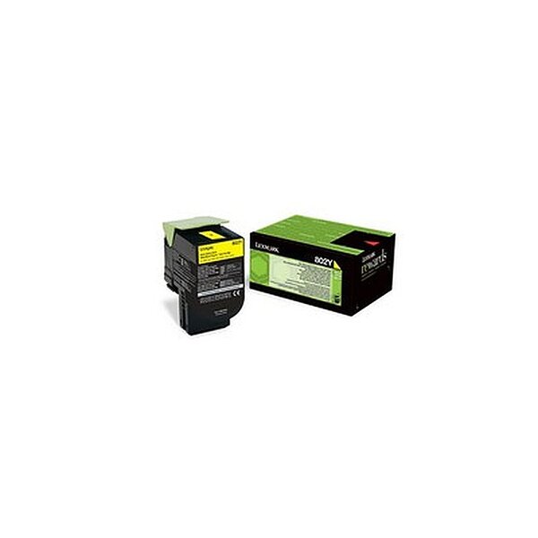 Lexmark 802 toner jaune 80c20y0