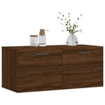 vidaXL Armoire murale chêne marron 80x36 5x35 cm bois d'ingénierie