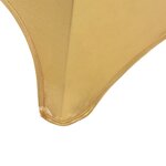 vidaXL Housses extensibles de chaise 6 Pièces Doré