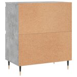 vidaXL Buffets 3 Pièces gris béton bois d'ingénierie