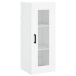 vidaXL Buffet haut Blanc 34 5x34x180 cm Bois d'ingénierie