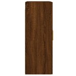 vidaXL Armoires murales 2 Pièces chêne marron bois d'ingénierie