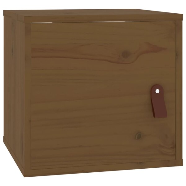 vidaXL Armoire murale Marron miel 31 5x30x30 cm Bois de pin massif