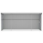 vidaXL Abri de jardin mural Anthracite 118x382x178 cm Acier