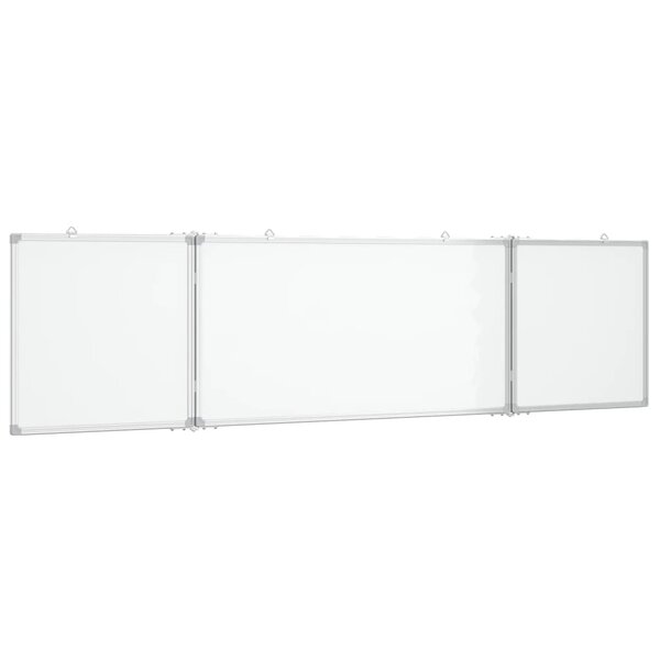 vidaXL Tableau blanc magnétique pliable 200x50x1 7 cm aluminium