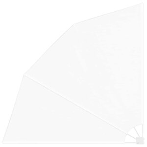 vidaXL Écran de confidentialité pour balcon Blanc 210 x 210 cm