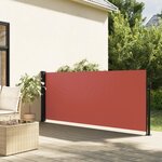 vidaXL Auvent latéral rétractable terre cuite 140x600 cm