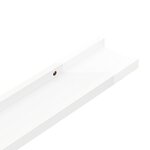 vidaXL Étagères murales 4 Pièces Blanc brillant 40x9x3 cm