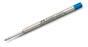 Recharge stylo bille pte moyenne grande contenance bleu x 10 faber-castell