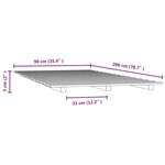 vidaXL Cadre de lit 90x200 cm Bois de pin massif