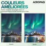 ACROPAQ 100 Feuilles plastifieuse A6 100 mic- Avec 100 pochettes  Brillantes  Qualité supérieure- Coins arrondis