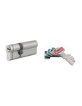 THIRARD - Cylindre de serrure double entrée T2  30x50mm  nickel  anti-arrachement  anti-perçage  anti-crochetage  5 clés