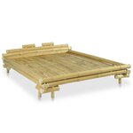vidaXL Cadre de lit bambou 160x200 cm