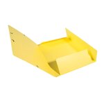 Chemise 3 rabats +elast A4 carte jaune citron EXACOMPTA