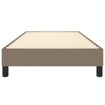 vidaXL Cadre de lit Taupe 90x190 cm Tissu