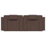 vidaXL Coussin de tête de lit marron 140 cm similicuir