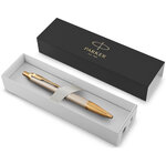 PARKER IM Premium Stylo bille  gris argenté  recharge bleue pointe moyenne  Coffret cadeau