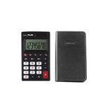 Calculatrice noire 8 chiffres avec étui