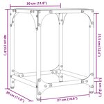 vidaXL Tables basses avec dessus en verre transparent 2 Pièces acier