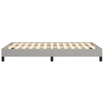 vidaXL Cadre de lit Gris clair 120x200 cm Tissu