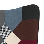 vidaXL Chaise à bascule Patchwork Tissu