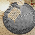vidaXL Tapis d'extérieur gris Ø160 cm PP