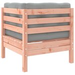 vidaXL Salon de jardin 5 Pièces et coussins bois massif sapin de douglas