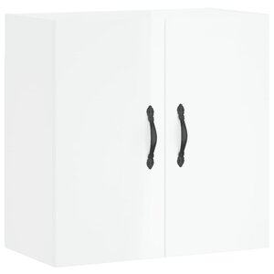 vidaXL Armoire murale Blanc brillant 60x31x60 cm Bois d'ingénierie