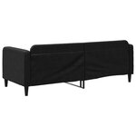 vidaXL Lit de repos noir 80x200 cm tissu