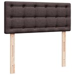 vidaXL Sommier à lattes de lit avec matelas Marron foncé 120x200 cm