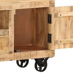 vidaXL Meuble TV Bois de manguier brut 110x30x50 cm