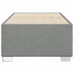 vidaXL Cadre de lit Gris clair 100x200 cm Tissu