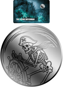 Monnaie FLYING DUTCHMAN 1/500 Oz Palladium 25$ Liberia 2026 (PRÉCOMMANDE)
