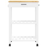 vidaXL Chariot de cuisine MONZA 60x40x90 cm bois massif de pin