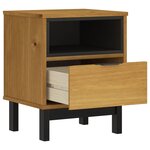 vidaXL Table de chevet FLAM 40x35x50 cm bois de pin massif