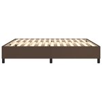 vidaXL Cadre de lit Marron 180x200 cm Similicuir