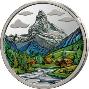 Monnaie ALPINE Impressions of Earth 1/2 Oz Argent 500 Francs Gabon 2026