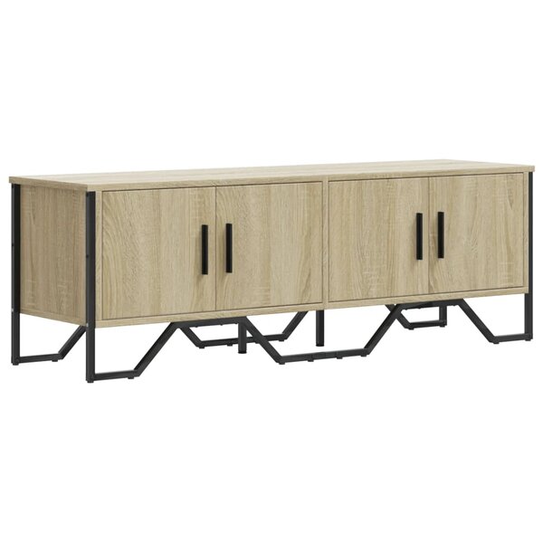 vidaXL Meuble TV chêne sonoma 122x34x41 cm bois d'ingénierie