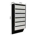 Profirst quarten Bloc 6 Boîtes aux lettres pour appartement argenté/noir