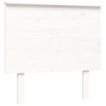vidaXL Cadre de lit et tête de lit blanc 100x200 cm bois massif