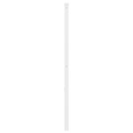 vidaXL Tête de lit métal blanc 120 cm